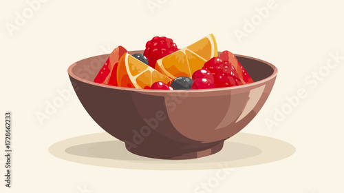 Fruit salad in bowl