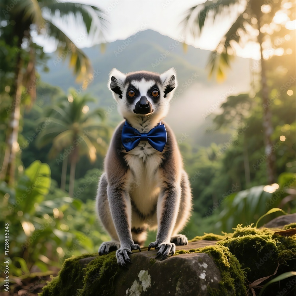 Obraz premium ring tailed lemur