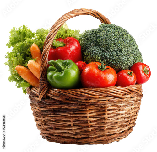 Basket of fresh produce