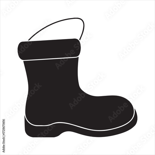 vector illustration of a boot