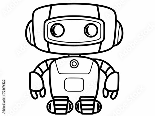 cartoon robot character