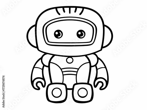 Vector of a robot modern