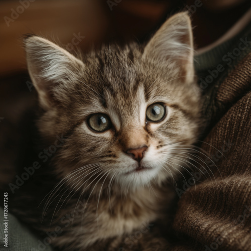 Wallpaper Mural A realistic and beautifully lit cat photography style. Torontodigital.ca