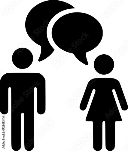 Icono de Charla, Comunicación, Chat