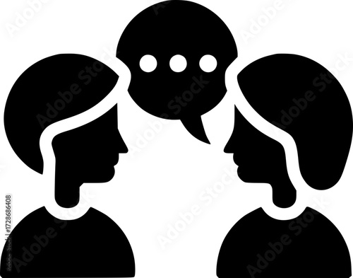 Icono de Conversación, Consulta, Comunicación