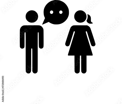 Icono de Conversación, Consulta, Comunicación