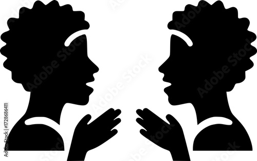 Icono de Conversación, Consulta, Comunicación