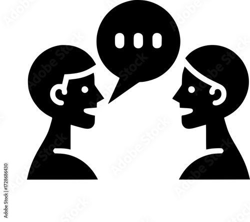 Icono de Conversación, Consulta, Comunicación