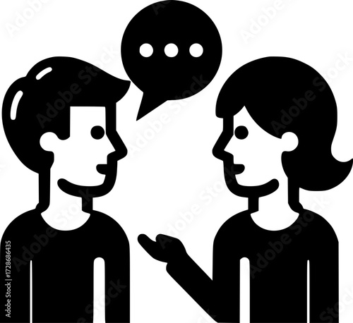 Icono de Conversación, Consulta, Comunicación