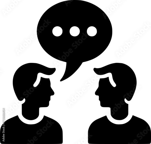 Icono de Conversación, Consulta, Comunicación