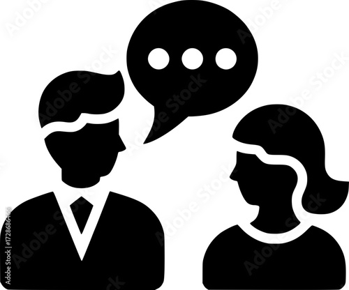 Icono de Conversación, Consulta, Comunicación