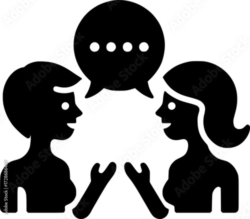 Icono de Conversación, Consulta, Comunicación