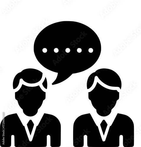 Icono de Conversación, Consulta, Comunicación