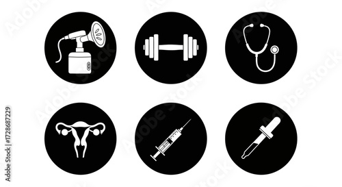 Health and Medical Icon Set - A Collection of Medical Symbols