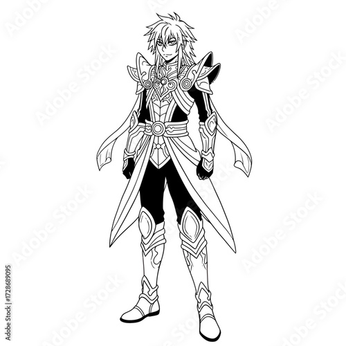 Anime Character in Armor