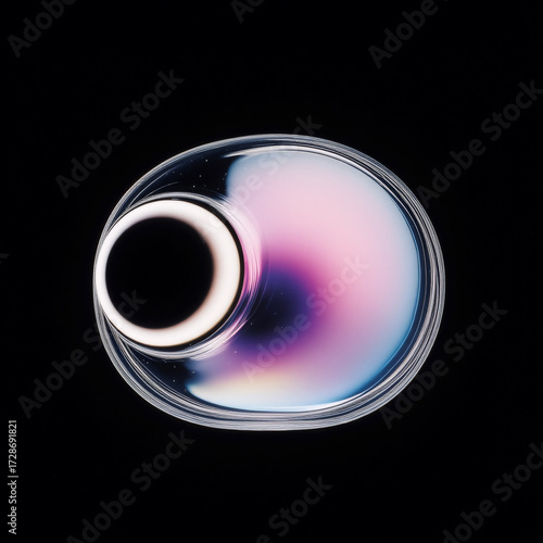 abstract close up oil water bubbles drops macro clear liquid black background