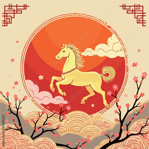 horse, animal, vector, illustration, cartoon, stallion, farm, pony, running, design, nature, silhouette, mammal, symbol, equestrian, mane, new year, christmas, wild, art, gallop, pet, year, winter