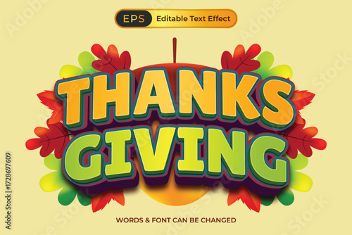 Thanksgiving Text Effect
