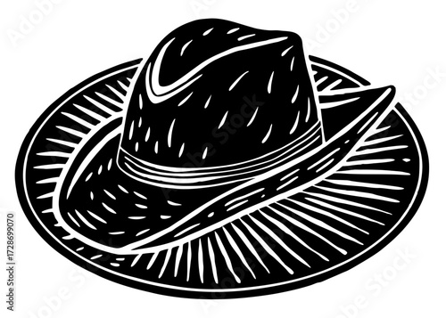 Explorer Hat Silhouette, Columbus Day Adventure SVG, PNG