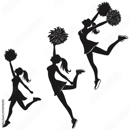 silhouette of a girl dancing