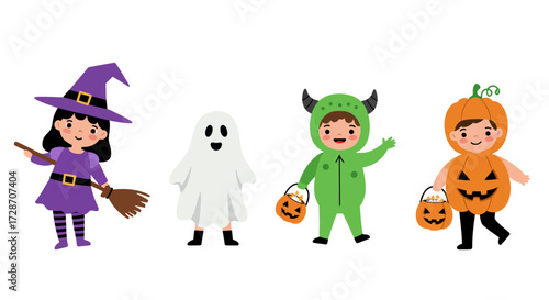 halloween party kids trick or treat