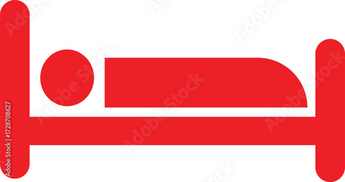red hotel sign icon