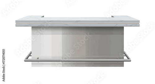 Elegant counter illustration, ideal for minimalistic design projects and interior layouts