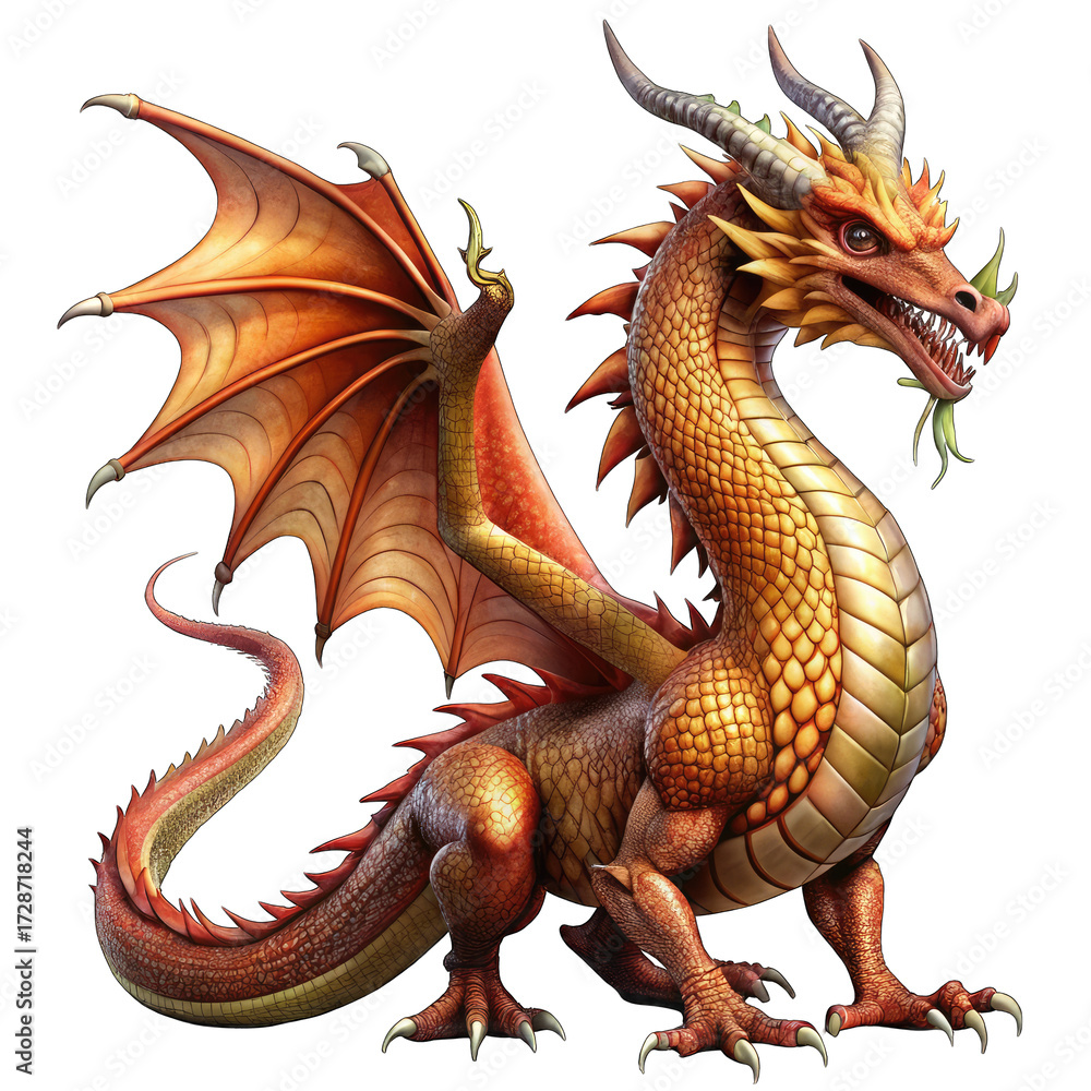 Obraz premium chinese dragon statue