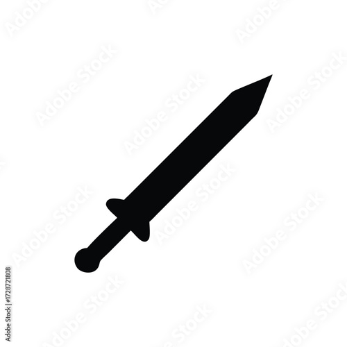 sword vector illustration,sword silhouette