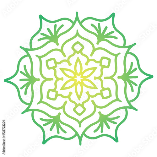 Mandala art hand-drawn