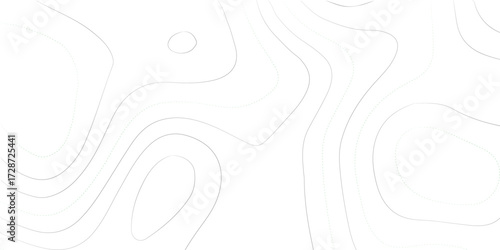 Vector art of simplified topographic map displaying gentle elevation changes through smooth contour lines, perfect for use in user interfaces, infographics, or website designs