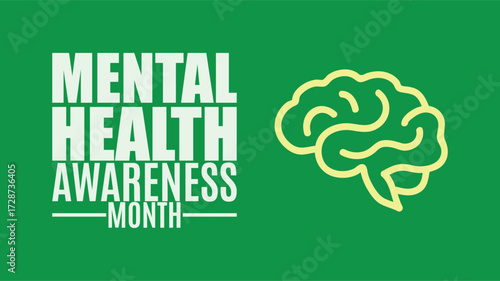 Mental health awareness design templet for social media