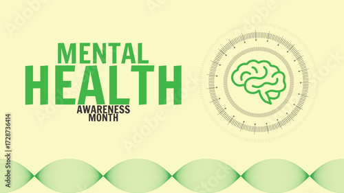 Mental health awareness design templet for social media