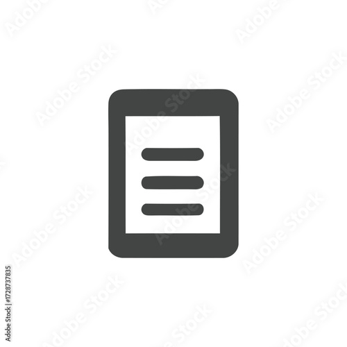 business report document vector icon