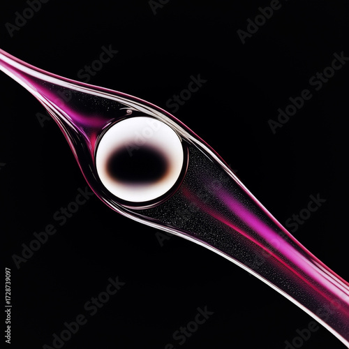 abstract close up oil water bubbles drops macro clear liquid black background
