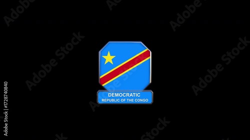 Democratic Republic of the Congo Map Animation