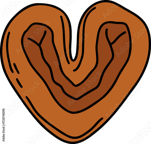 A drawing of a palmer cookie