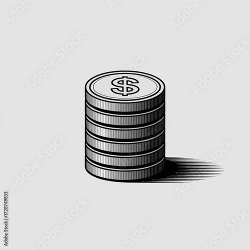 stack of coins