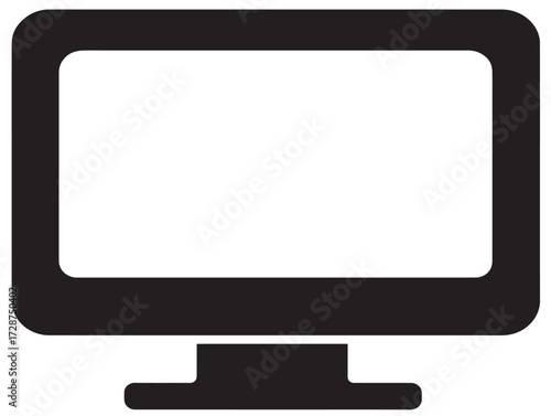 Elegant device computer silhouette icon vector illustration