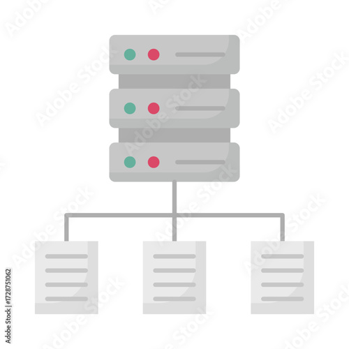 Data hierarchy Vector Icon which can easily modify or edit
