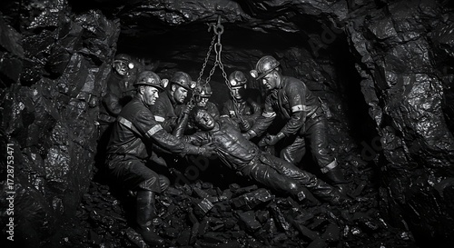 Underground rescue effort