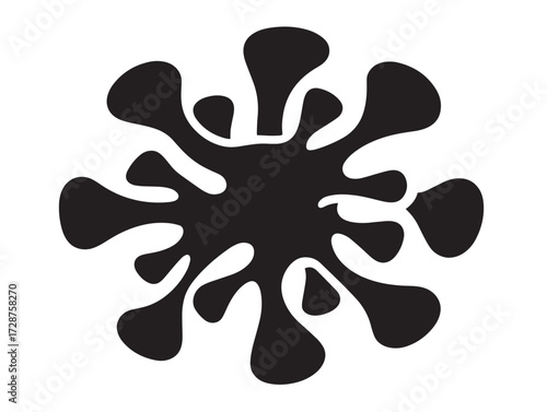 Silhouette vector illustration showing coronavirus symptoms design