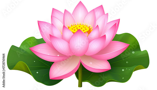 Pink lotus flower on dark background
