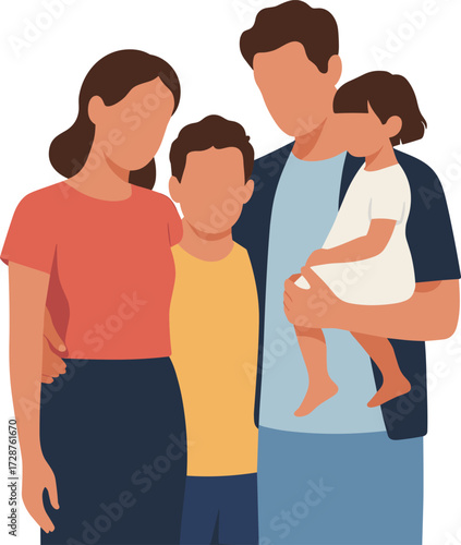 family, parents, children, love, unity, bonding, care, support, togetherness, illustration, lifestyle, relationship, affection, closeness, parenting, embrace, warmth, connection, casual, happy