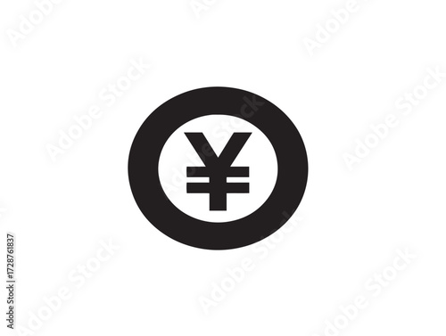 Clean silhouette vector design of currency money icon