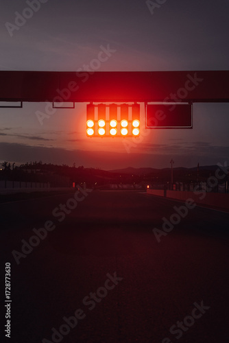 Red flag on the night circuit