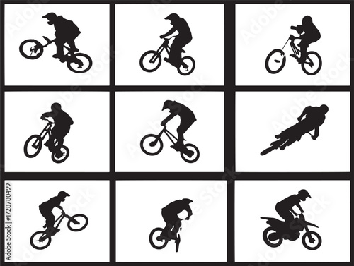 Extreme Sports Icon in Professional Bold Silhouette Vector Illustration Graphic Artwork