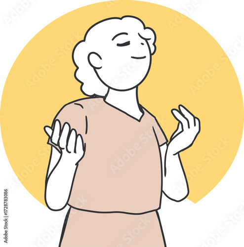 Worship and Faith Concept Young David Character. Perfect for Christian education, Sunday school materials, biblical stories, church graphics, and faith illustrations