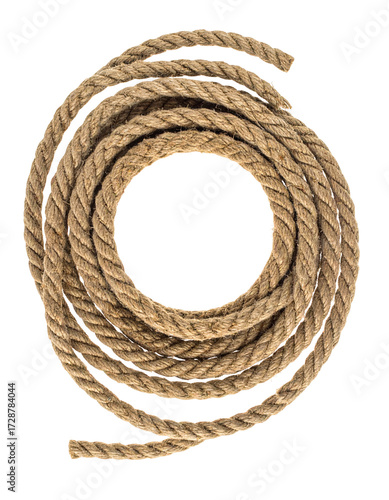 Coiled rope circle