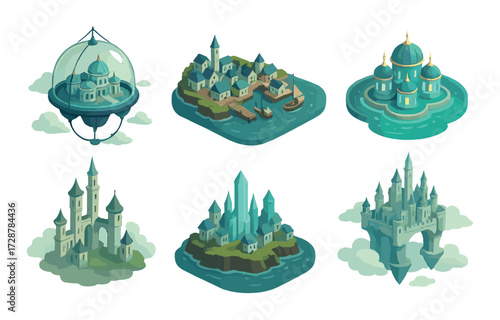 Floating fantasy kingdoms: enchanted architecture and imaginary castles